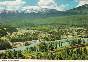 Canada British Columbia Golden Aerial View