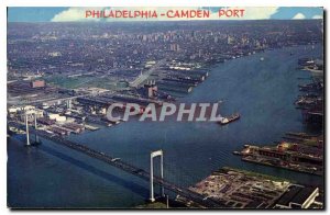 Postcard Old Philadelphia Camden harbor