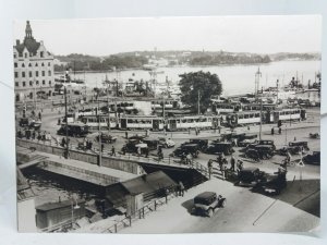 Slussen Sweden 1930 Vintage Repro RP Postcard