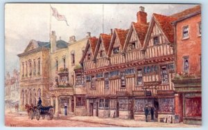 Ye Five Gables STRATFORD-ON-AVON ENGLAND UK artist salmon Postcard