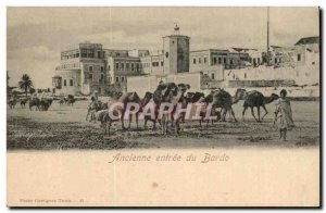 Tunisia Tunis Old Postcard Old entry Bardo (camel camel)