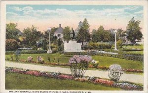 Minnesota Rochester William Worrell Mayo Statue In Public Park