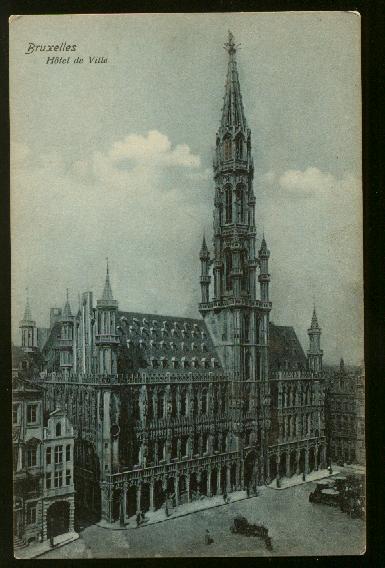 Hotel De Ville (City Hall) Building Brussels, Belgium - Unused - Some Corner Wea