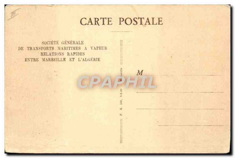 Postcard Old Ship Boat Sidi Bel Abbes SGTM