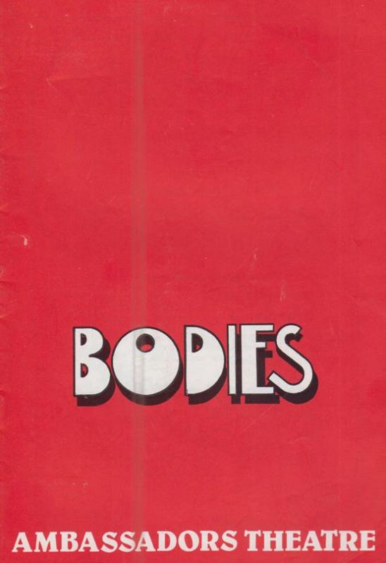 Bodies James Saunders Angela Down BBC War & Peace Gwen Watford Theatre Programme