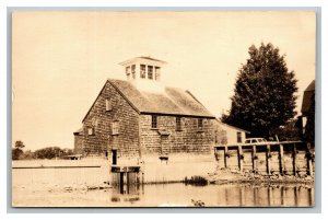 Vintage 1920's Photo Postcard Perkins Grist Mill Kennebunkport Maine