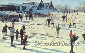 Summit Chalet, Indian Head Mountain, Bessemer, MI USA Ski, Skiing 1972 postal...