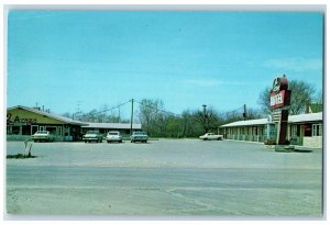 c1960 Acres Motel Exterior Building Greenville Illinois Vintage Antique Postcard 