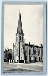FRANKLIN, Ohio OH ~ METHODIST CHURCH c1940s Warren County Postcard