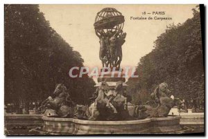 Old Postcard From Paris Fountain Carpeaux