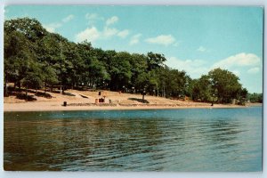 1960 Dartmouth Nova Scotia Canada Vintage Postcard Birch Cove Park Lake Banook