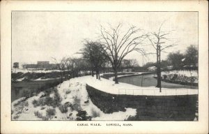 Lowell Massachusetts MA Canal Walk c1905 Postcard