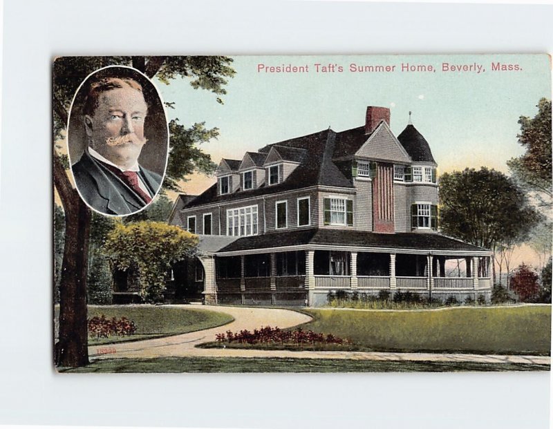 Postcard President Taft's Summer Home, Beverly, Massachusetts