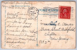 K43/ Babylon Long Island New York Postcard c21 Boat River Anuskemunaka 475