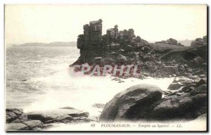 Old Postcard Ploumanch Storm at Squevel