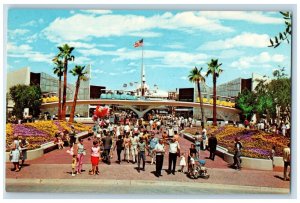 c1960 Tommorowland Entrance Disneyland Magic Kingdom Anaheim California Postcard