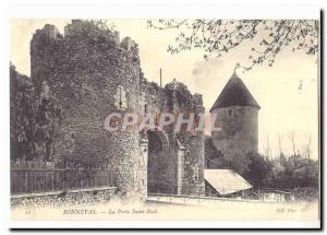 Bonneval Old Postcard The door Saint Roch