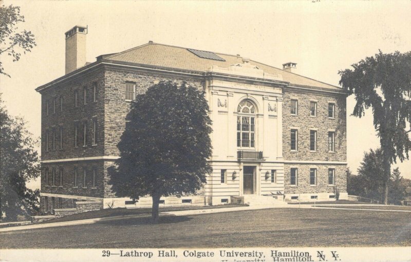 RPPC Lathrop Science Hall Colgate University Hamilton NY Unused Misprinted PC