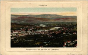 CPA AUBENAS - Panorama de la Vallée de L'Ardeche (484548)