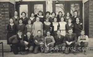 Kansas school Children, Child, Writing on back light corner wear, light paper...