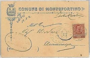 34092   CARTOLINA d'Epoca ASCOLI PICENO provincia - Montefortino 1903