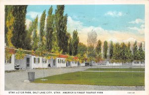 Salt Lake City Utah 1930-40s Postcard Utah Motor Court Motel