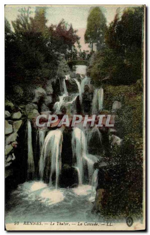 Old Postcard Rennes Tabor La Cascade