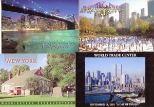 NEW YORK: Lot of (4) Modern View Picture Postcards (Continental 4X6)