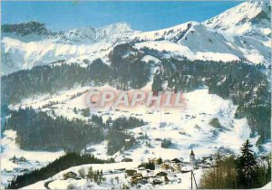 Modern Postcard Notre Dame de Bellecombe Savoie Alt 1134 m Vue Generale In th...