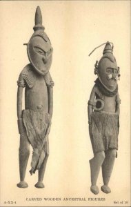New Guinea History Archaeology Artifacts Ancestral Figures Postcard #3 