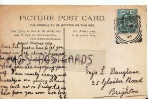 Genealogy Postcard - Douglass - 25 Glaster Road, Brighton, Sussex - Ref. R44