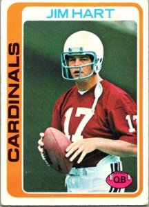 1978 Topps Football Card Jim Hart St Louis Cardinals sk7145
