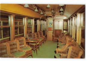Connecticut CT Vintage Postcard Branford Trolley Museum Private Parlor Interior