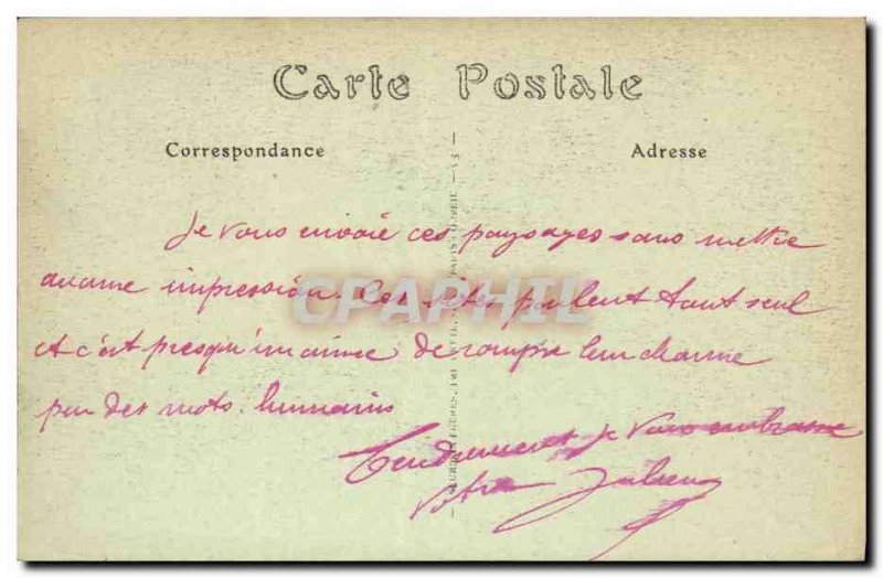 Old Postcard Mortain Vallee Cance Great waterfall