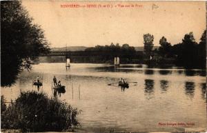 CPA BONNIERES-sur-SEINE Vue sur le Pont (617975)