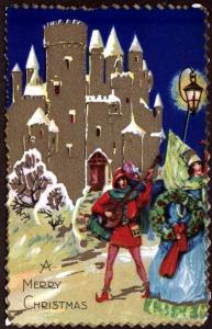 19xx Christmas Unused Picture Postcard!