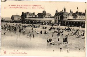 CPA La Basse Normandie Pit...CHERBOURG - Le Casino et la Plage (245558)