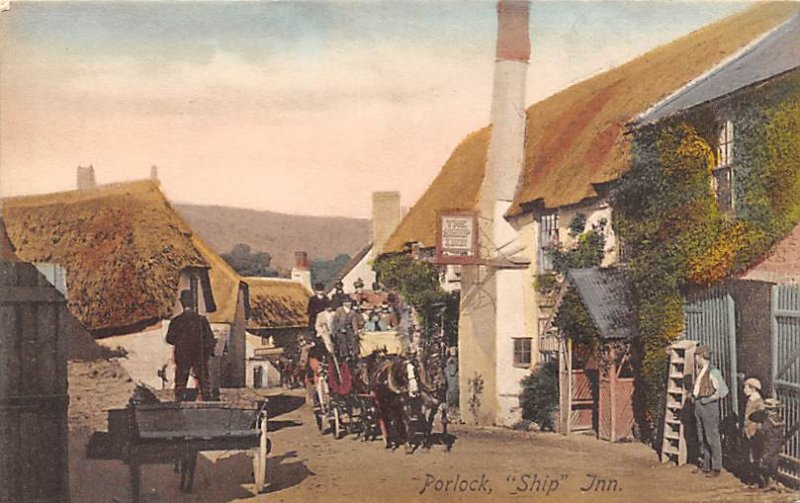 Porlock, ship Inn Stagecoach Unused 