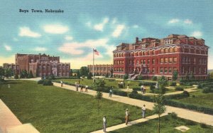 Vintage Postcard Father Flanagan's Boys Town Nebraska General Distributing Pub.