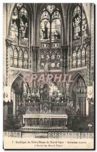 Old Postcard Issoudun Basilica of Our Lady of the Sacred Heart & # 39autel