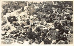 Boothbay Harbor ME Aerial View 69B2 Real Photo Postcard