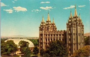 Temple Square Salt Lake City Utah UT Mormon LDS Church Postcard VTG UNP Dexter  