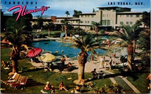 Postcard Swimming Pool at Flamingo Hotel in Las Vegas, Nevada