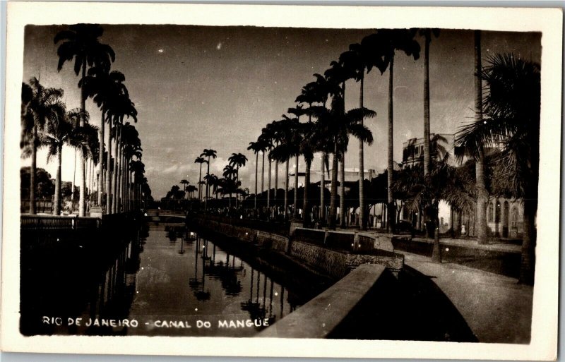 Rio de Janeiro, Canal Do Mangue Brazil Vintage Postcard A55