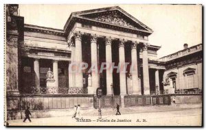 Old Postcard Nimes Courthouse