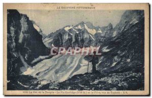 Old Postcard Pass of the Temple The Coolidge peak and saw Fife Tuckett