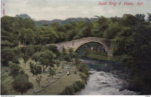 AYR, Ayrshire, Scotland, 1900-1910s; Auld Brig O' Doon
