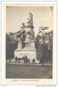 RP, Monumento C Colombo, Genova (Liguria), Italy, 1920-1940s