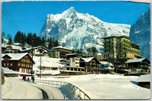 Grindelwald Wetterhorn Switzerland Peak Mountain Summit Swiss Alps Postcard