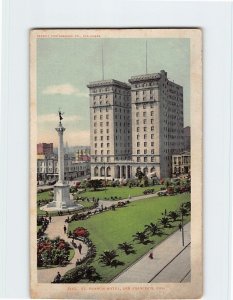 Postcard St. Francis Hotel, San Francisco, California